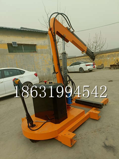 浑源县自卸车厢随车吊 自制轮式四不像起重机 四驱平板吊 5吨 贵盛